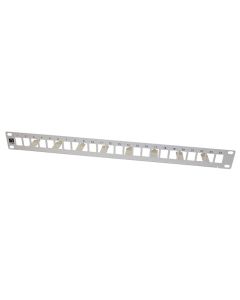 1U 24xRJ45 UTP paneeli harmaa 19"
