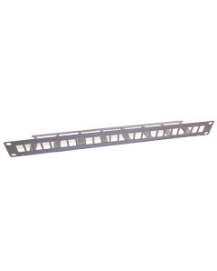 1U 24xRJ45 STP paneeli maalaamaton 19"
