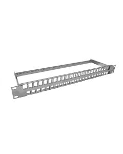 1U 48xRJ45 STP paneeli maalaamaton 19"