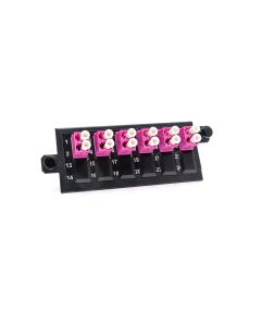 Adapterilevy 6 LC duplex OM4 std