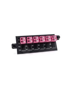 Adapterilevy 6 LC duplex OM4 pölysuojattu