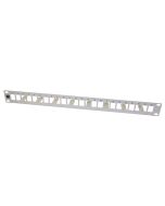 1U 24xRJ45 UTP paneeli harmaa 19"