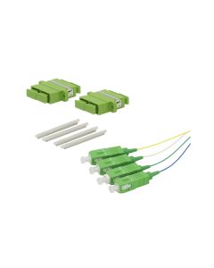 Asennussarja 4 häntäkuitua ja 2 SC APC DPX adapteria